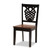 Baxton Studio Wanda Brown Wood 5pc Dining Sets