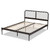 Baxton Studio Dora Black Bronze Metal Queen Platform Bed