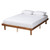 Baxton Studio Winston Walnut Brown Platform Bed Frames