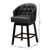 2 Baxton Studio Theron Faux Leather Swivel Counter Stools