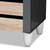 Baxton Studio Gisela Dark Gray Oak 3 Doors Shoe Storage Cabinets