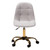 Baxton Studio Kabira Grey Gold Swivel Office Chairs