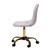 Baxton Studio Kabira Grey Gold Swivel Office Chairs