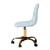 Baxton Studio Kabira Grey Gold Swivel Office Chairs