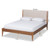 Baxton Studio Lenora Beige Fabric Upholstered Full Platform Beds