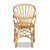 Baxton Studio Bali Pari Sheraton Natural Rattan Dining Chair