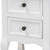 Baxton Studio Caelan White 2 Drawers End Table