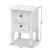 Baxton Studio Caelan White 2 Drawers End Table