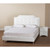 Baxton Studio Carlotta White Silver 3pc Bedroom Sets