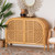 Baxton Studio Bali Pari Ovalet Natural Brown Rattan 2 Door Sideboard