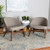 2 Baxton Studio Lovella Grey Fabric Accent Chairs