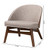 2 Baxton Studio Lovella Grey Fabric Accent Chairs