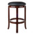 Winsome Walcott Walnut Black Swivel Seat Counter Height Stool