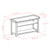 Winsome Milan Walnut 4pc Storage Bench with Foldable Woven Baskets
