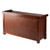 Winsome Milan Walnut Wood Storage Hall Bench