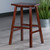 Winsome Katashi Walnut Fan Shape Bar Stool