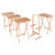 Winsome Alex Natural Wood 5pc Snack Table Set