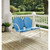 Crosley Griffith Sky Blue Gloss Outdoor Loveseats