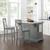 Crosley Julia Stainless Steel Top Kitchen Islands with 2 X Back Stools