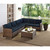 Crosley Bradenton 5pc Outdoor Sectional Sets with Coffee Table