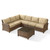 Crosley Bradenton 5pc Outdoor Sectional Sets with Coffee Table