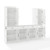 Crosley Stanton White 3pc Sideboard and Pantry Set