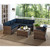 Crosley Bradenton 5pc Outdoor Sectional Sets with Arm Chair