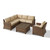 Crosley Bradenton 5pc Outdoor Sectional Sets with Arm Chair