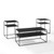 Crosley Braxton Matte Black 3pc Coffee Table Set with End Tables
