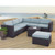Crosley Biscayne Fabric 5pc Outdoor Sectional Sets