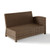 Crosley Bradenton Weathered Brown Gray Outdoor Sectional Right Side Loveseat