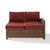 Crosley Bradenton Wicker Sectional Right Side Loveseats