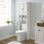 Crosley Seaside Distressed White Over The Toilet Storage Cabinet