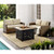 Crosley Bradenton Fabric 3pc Outdoor Conversation Sets with Fire Table