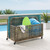 Crosley Ridley Brown Distressed Gray Outdoor Storage Pool Caddy