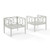 2 Crosley Ashford Gray Creme Outdoor Armchairs