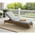 Crosley Bradenton Weathered Brown Gray Outdoor Chaise Lounge