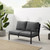 Crosley Clark Charcoal Outdoor Metal Right Side Loveseats