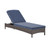 Crosley Palm Harbor Weathered Gray Navy Outdoor Chaise Lounge