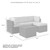 Crosley Palm Harbor Fabric 5pc Outdoor Sectional Sets