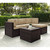 Crosley Palm Harbor Fabric 5pc Outdoor Sectional Sets