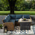 Crosley Bradenton 4pc Outdoor Sectional Sets with Tucson Fire Table