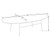 LeisureMod Rossmore Steel Frame Oval Coffee Tables