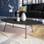 LeisureMod Rossmore Steel Frame Oval Coffee Tables