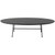 LeisureMod Rossmore Steel Frame Oval Coffee Tables