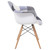 LeisureMod Willow Patchwork Fabric Eiffel Accent Chair