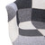 LeisureMod Willow Patchwork Fabric Eiffel Accent Chair