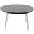 LeisureMod Rossmore Steel Frame Oval Coffee Table