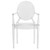 4 LeisureMod Carroll Clear Acrylic Chairs