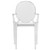 4 LeisureMod Carroll Clear Acrylic Chairs